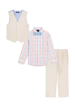 Budget ✨ IZOD Boys 4-7 Khaki Vest Set 💯 -Swimsuit Shop Belk 1000