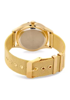 Buy ✔️ IZOD Men's Goldtone Mesh ⌚ Watch 💯 -Swimsuit Shop Belk 1066