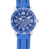 New ✨ IZOD Blue Textured Silicone Strap ⌚ Watch ✔️