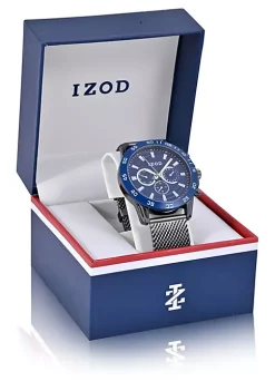 Wholesale 💯 IZOD Gunmetal Mesh Sport Bracelet ⌚ Watch 💯 -Swimsuit Shop Belk 1118