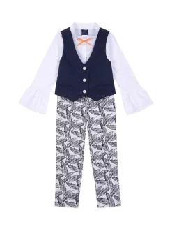 Cheapest 😉 IZOD 👧 Girls 4-6x Tropical Print Vest Set 😉 -Swimsuit Shop Belk 1140