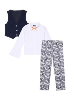 Cheapest 😉 IZOD 👧 Girls 4-6x Tropical Print Vest Set 😉 -Swimsuit Shop Belk 1141