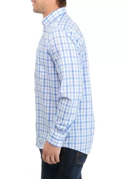New 🤩 IZOD Men's Stretch Button Down 👕 Shirt 😍 -Swimsuit Shop Belk 1177
