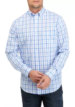 New 🤩 IZOD Men's Stretch Button Down 👕 Shirt 😍 -Swimsuit Shop Belk 1178