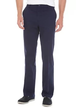 Best Sale 🥰 IZOD Performance Stretch Classic Fit Flat Front Pants ⌛ -Swimsuit Shop Belk 137