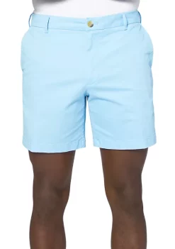 New 👍 IZOD 7" Saltwater Flat Front Stretch Shorts 🎉 -Swimsuit Shop Belk 21