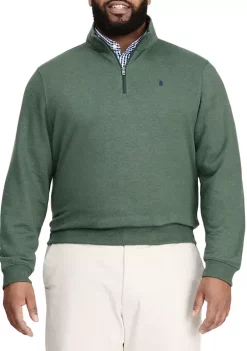 Promo 🧨 IZOD Big & Tall Advantage Fleece 1/4 Zip Sweatshirt 😍 -Swimsuit Shop Belk 227