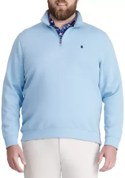 Promo 🧨 IZOD Big & Tall Advantage Fleece 1/4 Zip Sweatshirt 😍 -Swimsuit Shop Belk 232