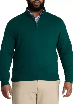 Flash Sale 💯 IZOD Big & Tall 1/4 Zip Sweater 🥰 -Swimsuit Shop Belk 264