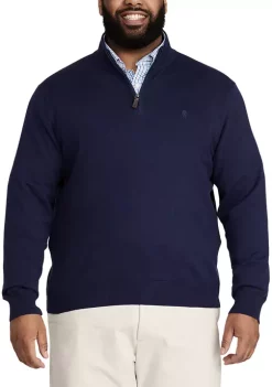 Flash Sale 💯 IZOD Big & Tall 1/4 Zip Sweater 🥰 -Swimsuit Shop Belk 266