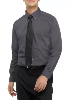 Best Sale 😀 IZOD Advantage Cool FX Regular Check Print 👗 Dress 👚 Shirt ✨