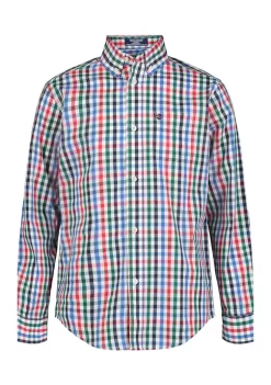 Cheap 🥰 IZOD Boys 8-20 Long Sleeve Stretch Seabright Plaid 👕 Shirt 🌟