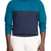 New 👏 IZOD Advantage Fleece Color Block Crew Neck Sweatshirt ⌛ -Swimsuit Shop Belk 355