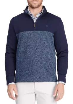Cheapest 😀 IZOD Color Block Sweater Fleece Quarter Zip Jacket 🛒 -Swimsuit Shop Belk 382