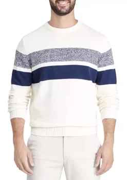 Wholesale ๐ IZOD Crew Neck Stripe Sweater ๐