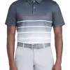Deals 🧨 IZOD Men's Ombré Stripe Golf Polo 👚 Shirt 💯 -Swimsuit Shop Belk 465
