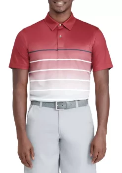 Deals 🧨 IZOD Men's Ombré Stripe Golf Polo 👚 Shirt 💯 -Swimsuit Shop Belk 469