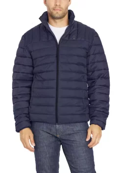 Outlet 👏 IZOD Men's Classic Mock Neck Puffer Jacket 😉
