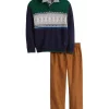Hot Sale 😀 IZOD Boys 4-7 Fair Isle 1/4 Zip Sweater Set 😉 -Swimsuit Shop Belk 592