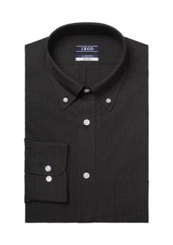 Flash Sale 😍 IZOD Regular Stretch Tonal Check 👗 Dress 👚 Shirt ✨ -Swimsuit Shop Belk 60