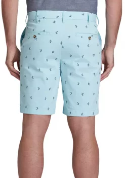 Cheap 🔔 IZOD 9.5" Saltwater Flat Front Printed Stretch Shorts 💯 -Swimsuit Shop Belk 607