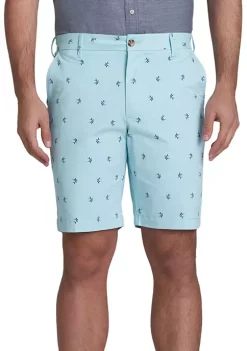 Cheap 🔔 IZOD 9.5" Saltwater Flat Front Printed Stretch Shorts 💯 -Swimsuit Shop Belk 609