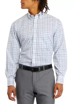 Best deal 👏 IZOD Men's Regular Fit All Over Stretch 👗 Dress 👚 Shirt 😍