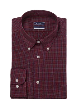 Hot Sale ๐ IZOD Big & Tall Allover Stretch ๐ Dress ๐ Shirt ๐