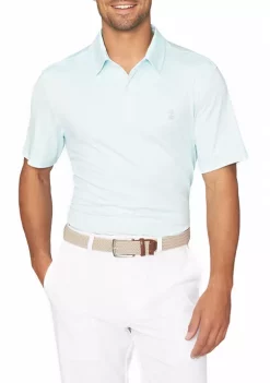 Promo ⭐ IZOD Short Sleeve Grid Polo ⌛ -Swimsuit Shop Belk 657