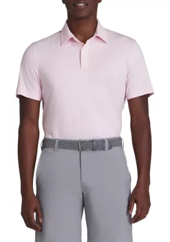 Promo ⭐ IZOD Short Sleeve Grid Polo ⌛ -Swimsuit Shop Belk 658