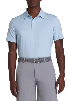 Promo ⭐ IZOD Short Sleeve Grid Polo ⌛ -Swimsuit Shop Belk 659