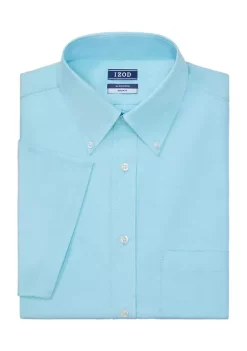 Brand new 🌟 IZOD Short Sleeve Stretch Button Down 👕 Shirt ✔️ -Swimsuit Shop Belk 680