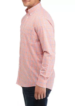 Promo 👍 IZOD Regular Stretch Windowpane Gingham 👗 Dress 👕 Shirt 🔔 -Swimsuit Shop Belk 700