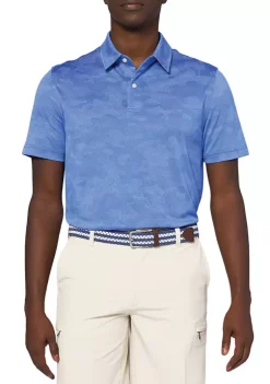 Best deal 🥰 IZOD Short Sleeve Jacquard Camo Polo ✔️ -Swimsuit Shop Belk 705