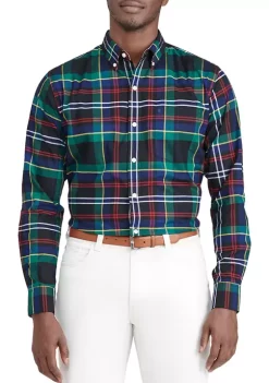 Best Pirce 🤩 IZOD Holiday Tartan Sport 👚 Shirt 🔔