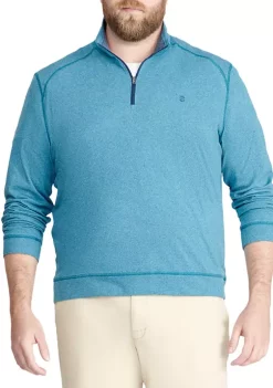 Best Pirce 🧨 IZOD Big & Tall Micro Fleece 1/4 Zip Sweater ⭐ -Swimsuit Shop Belk 734
