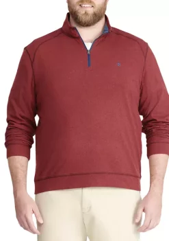 Best Pirce 🧨 IZOD Big & Tall Micro Fleece 1/4 Zip Sweater ⭐ -Swimsuit Shop Belk 735