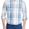 Hot Sale 👍 IZOD Men's Classic Fit Button Down Sport 👚 Shirt ✨ -Swimsuit Shop Belk 753