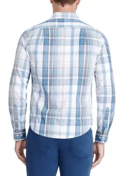 Hot Sale 👍 IZOD Men's Classic Fit Button Down Sport 👚 Shirt ✨ -Swimsuit Shop Belk 754
