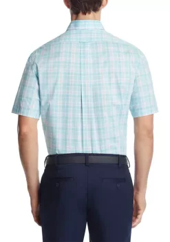 Best deal 👏 IZOD Men's Short Sleeve All Over Stretch 👚 Shirt ✨ -Swimsuit Shop Belk 782