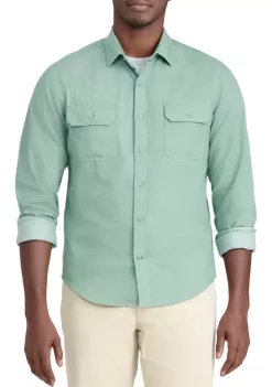 Brand new 😉 IZOD Men's Classic Fit Button Down Sport 👚 Shirt 👏 -Swimsuit Shop Belk 796
