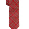 Outlet 🥰 IZOD Red Tartan Tie 💯 -Swimsuit Shop Belk 874