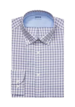 Best Pirce 🔔 IZOD Men's Slim Fit Stretch Cool FX Cooling Collar 👗 Dress 👕 Shirt 🥰