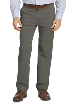 Hot Sale 🔔 IZOD Performance Stretch Chino Straight Fit Flat Front Pants 👍