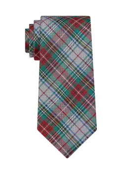 Promo 👍 IZOD Medium Tartan Plaid Tie 🔔 -Swimsuit Shop Belk 933