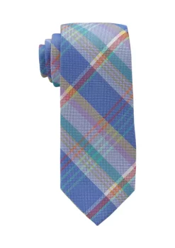 Deals 🔥 IZOD Bogue Plaid Tie ⌛ -Swimsuit Shop Belk 940