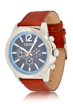Cheap 😉 IZOD Men's Brown Strap ⌚ Watch 😉