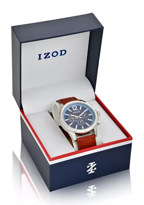 Cheap 😉 IZOD Men's Brown Strap ⌚ Watch 😉 4 Cheap 😉 IZOD Men's Brown Strap ⌚ Watch 😉 - Image 2