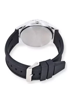 Promo ๐ IZOD Black Textured Silicone Strap โ Watch with Aqua Accent Bezel โจ 8 Promo ๐ IZOD Black Textured Silicone Strap โ Watch with Aqua Accent Bezel โจ -Swimsuit Shop Belk 989