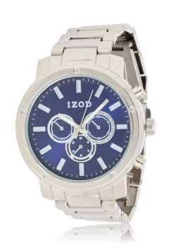 Cheap 🎁 IZOD Men't Silvertone Bracelet ⌚ Watch 👏